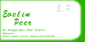 evelin peer business card